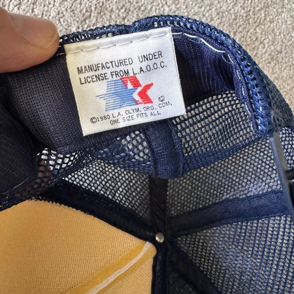 Vintage 1984 Los Angeles Olympics Trucker Hat SnapBack - Picture 4 of 8